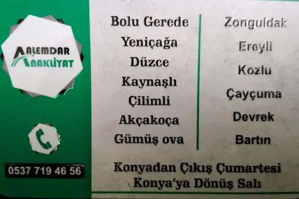 Alemdar Nakliyat - Nakliye Hizmeti - Konya Meram