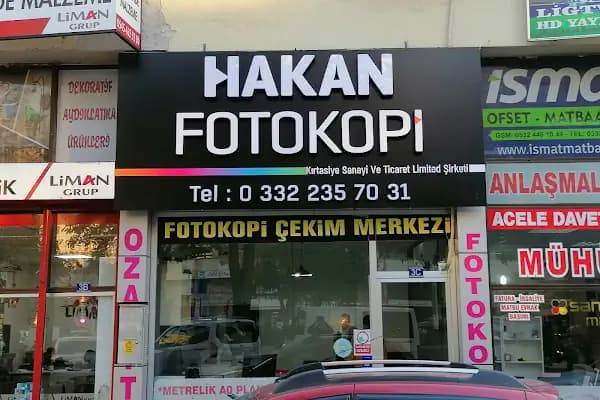Hakan Fotokopi - Fotokopi ve Ozalit - Konya Selçuklu