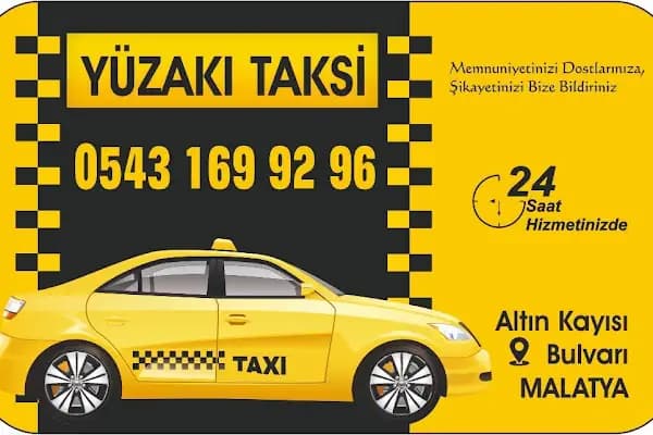 Yüzakı Taksi - Taksi Durağı - Malatya Yeşilyurt