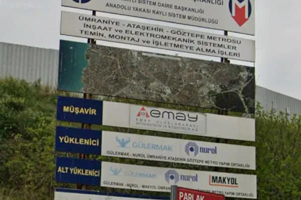 Gülermak Nurol Makyol Metro Yapım Adi Ortaklığı Ümraniye Ataşehir Göztepe Metro Projesi - Kurumsal Ofis - İstanbul Ümraniye