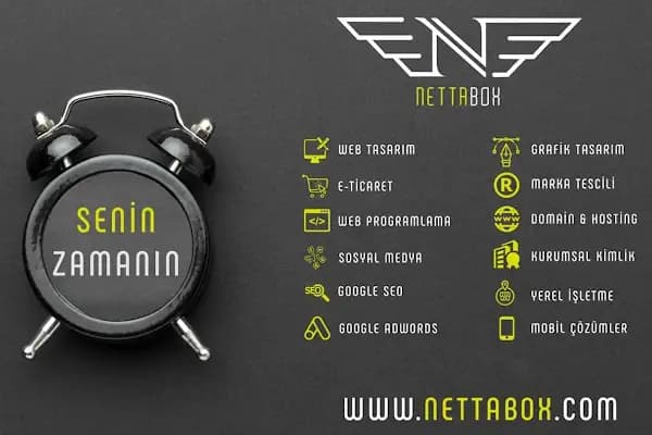 Nettabox - Web Tasarım ve Yazılım - Yazılım Şirketi - Malatya Battalgazi