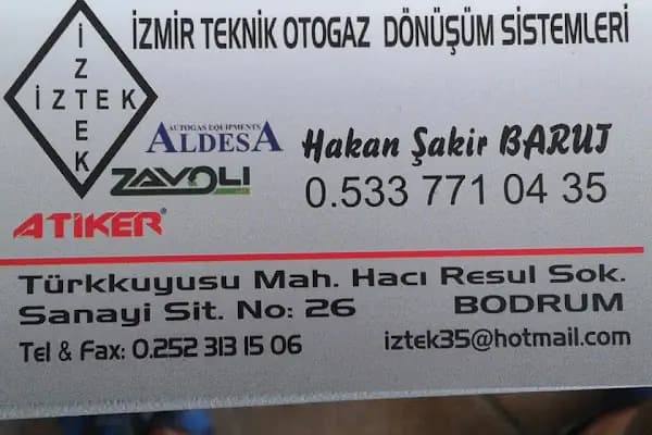 İzmir Teknik Otogaz - Oto Tamirhanesi - Muğla Bodrum