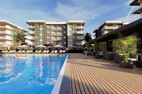Rengi Antalya Greenpark Sitesi - Güvenlikli Site - Antalya Döşemealtı