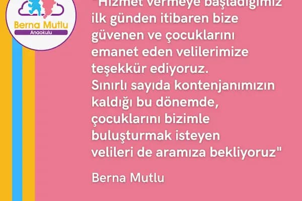 Berna Mutlu Anaokulu - Anaokulu - Samsun Bafra