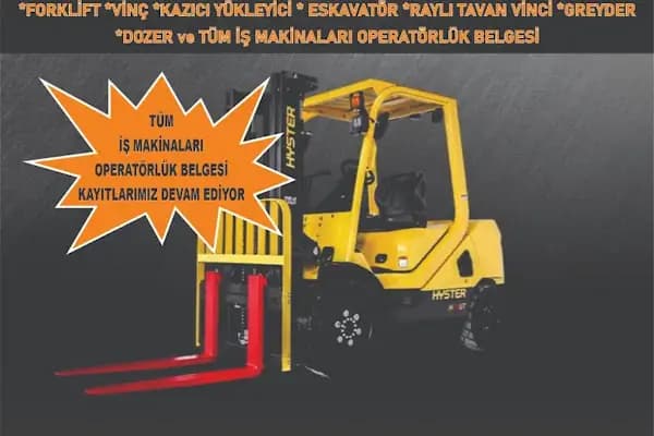 Özel Çerkezköy İş Makinaları Kursu - Sürücü Kursu - Tekirdağ Çerkezköy