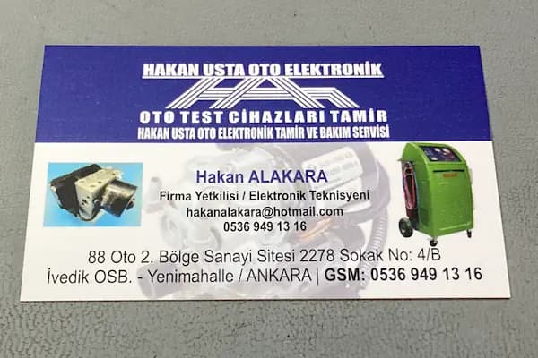 ABS Cİ HAKAN USTA Oto Elektronik Tamir ve Bakım Servisi - Elektronik Tamir Dükkanı - Ankara Kalecik
