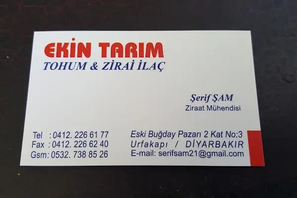 EKİN TARIM TOHUM VE ZİRAİ İLAÇ - Tohum Tedarikçisi - Diyarbakır Çermik