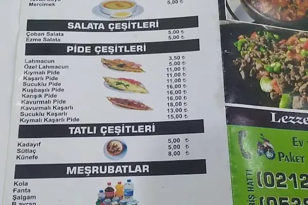 Çınar Pide Kebap Salonu - Restoran - İstanbul Eyüpsultan