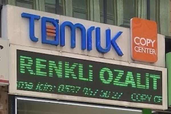 Tomruk Copy Center - Dijital Baskı Merkezi - İstanbul Bahçelievler
