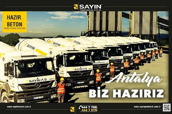 Sayın Hazır Beton Tesisi Antalya Döşemealtı Tesisi - Hazır Beton Karışımı Tedarikçisi - Antalya Alanya