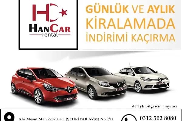 Han Araç Kiralama - Araba Kiralama Şirketi - Ankara Etimesgut