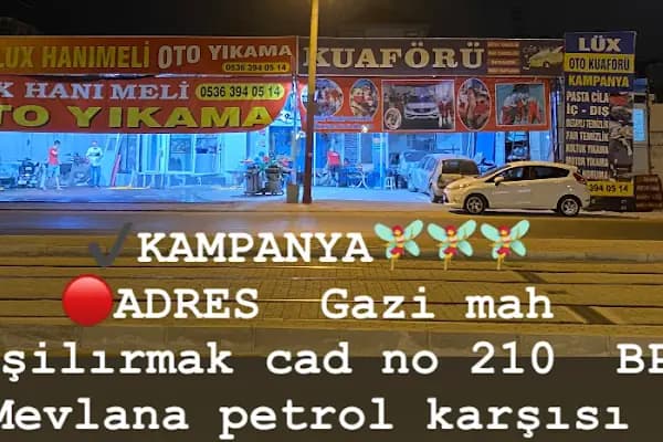 Lüx Oto Kuaförü Hanımeli - Araba Yıkama - Antalya Kepez