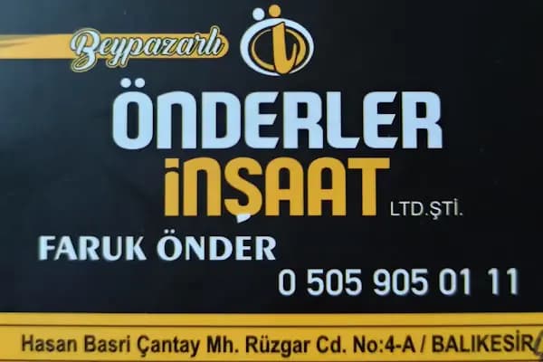 Beypazarlı Önderler İnşaat - İnşaat Şirketi - Balıkesir Karesi