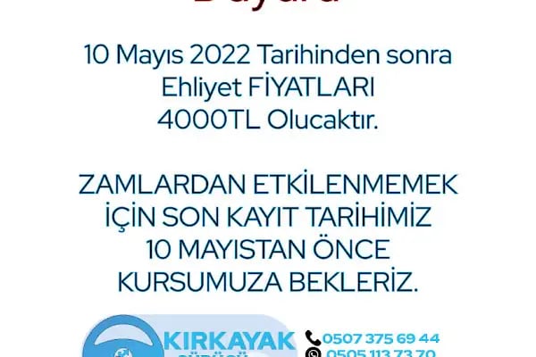 Kırkayak Sürücü Kursu - Resim 6
