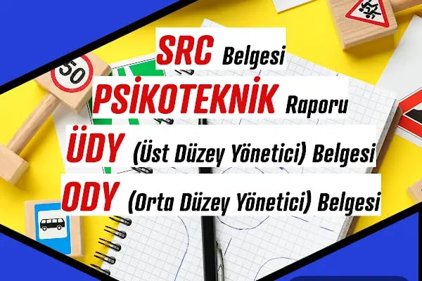Mavi Beyaz Akademi SRC PSİKOTEKNİK ÜDY ODY Belgeleri Yetkili Eğitim Kurumu - Resim 20