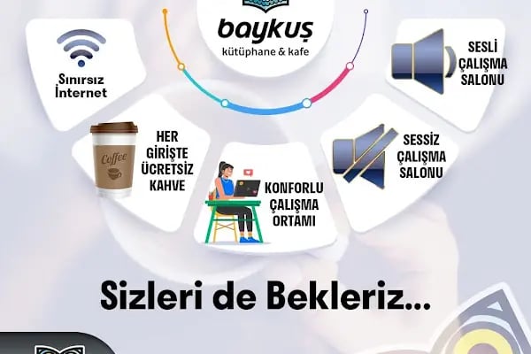 Baykuş kütüphane kafe - Resim 11