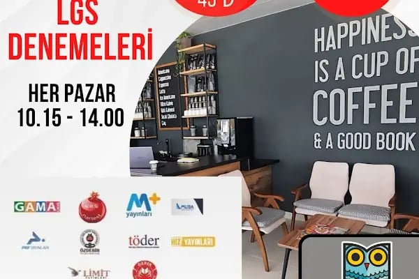 Baykuş kütüphane kafe - Resim 13