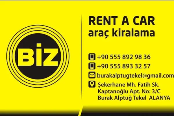 Biz Rent a Car Alanya - Resim 2