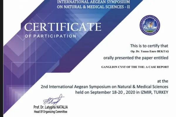 Op. Dr. Yunus Emre Bektaş, Ortopedi Ve Travmatoloji - Resim 16