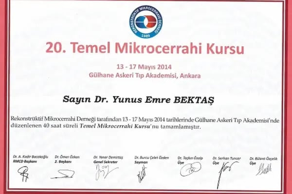 Op. Dr. Yunus Emre Bektaş, Ortopedi Ve Travmatoloji - Resim 10