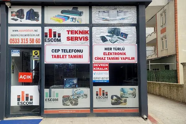 Escom Bilişim Cep Telefonu Tablet Laptop Notebook Yazıcı Her Türlü Elektronik Alet Tamir servisi - Resim 2