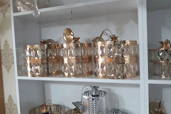 Bakır avize bismil - Resim 5