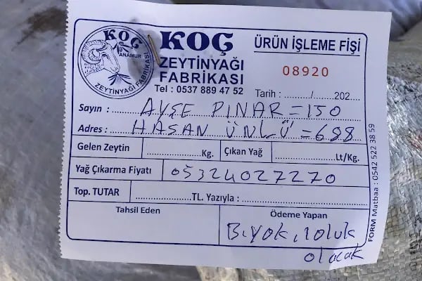 Zeytinyağı fabrikası Anamur Koç Çarıklar - Resim 5