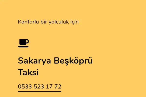 Sakarya Beşköprü Taksi - Resim 19