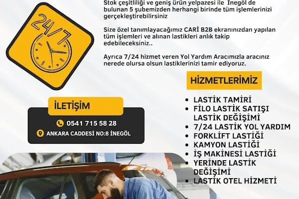 Oto Lastikçi İnegöl | 7/24 Lastik Yol Yardım | Acil Lastik Değişimi #lastik #lastikdeğişimi #mobillastikçi #lastikçi - Resim 10