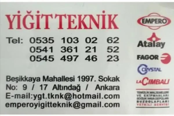 END. MUT EKİPMANLARI YETKİLİ SERVİS YİĞİT TEKNİK - Resim 6