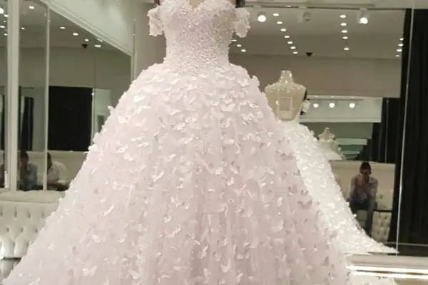 Seda Moda Evi gelinlik nişanlık bindallı - Resim 5