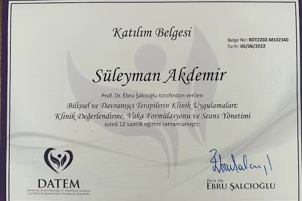 Klinik Psikolog Süleyman Akdemir - Resim 16