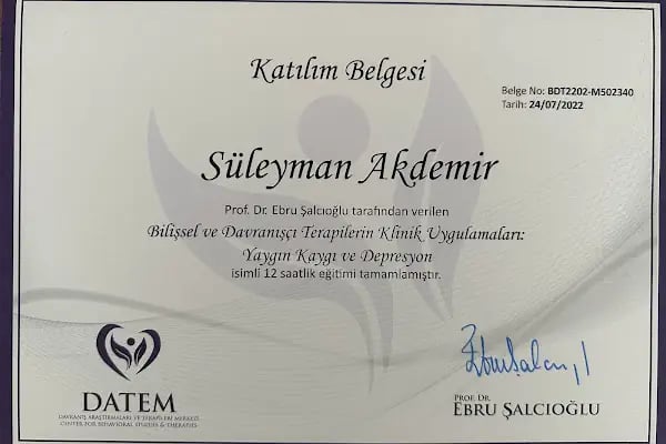 Klinik Psikolog Süleyman Akdemir - Resim 13