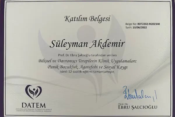 Klinik Psikolog Süleyman Akdemir - Resim 9