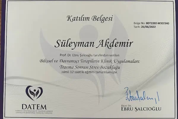 Klinik Psikolog Süleyman Akdemir - Resim 18