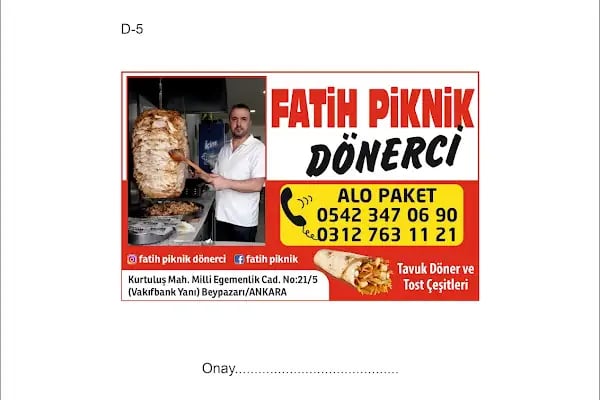 FATİH PİKNİK DÖNERCİ - Resim 2