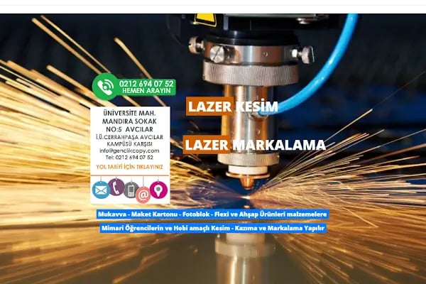 GENÇLİK COPY TEZ CİLTLEME LAZER KAŞE LAZER KESİM - Resim 15