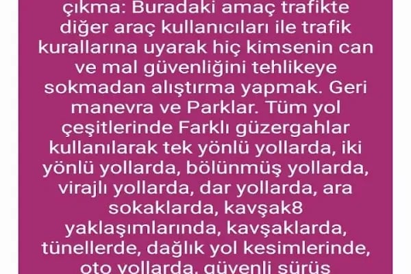 Özel Direksiyon Dersi aydın kaya - Resim 18