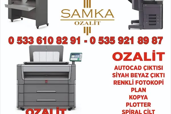 SAMKA OZALİT-KOPYALAMA BASKI MERKEZİ-FOTOKOPİ- İNŞAAT - Resim 10