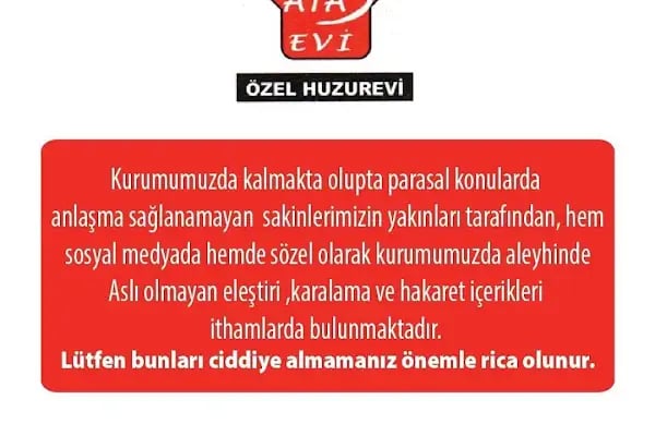 Ataevi Yaşlı Bakım Evi - Resim 8