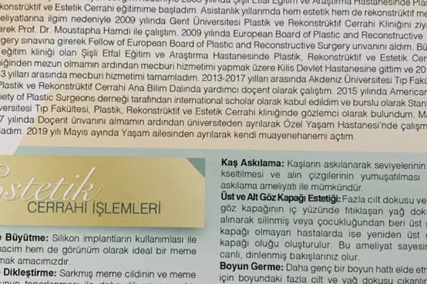 Doç. Dr. Arzu Akçal Plastik ve Estetik Cerrahi Uzmanı - Resim 15