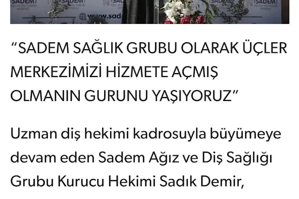 Sadem Üçler Ağız ve Diş Sağlığı Merkezi - Resim 4