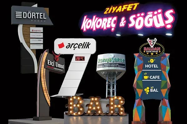 Lena Reklam Dekorasyon Tabela Promosyon - Resim 12