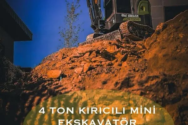 Kiralık Kepçe mini eskavatör - Resim 1