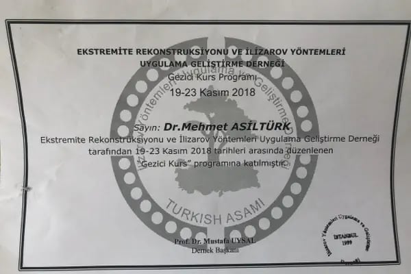 Op. Dr. Mehmet Asiltürk, Ortopedi Ve Travmatoloji - Resim 9