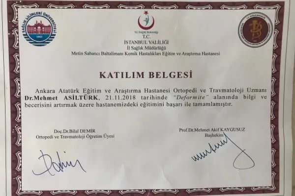 Op. Dr. Mehmet Asiltürk, Ortopedi Ve Travmatoloji - Resim 18