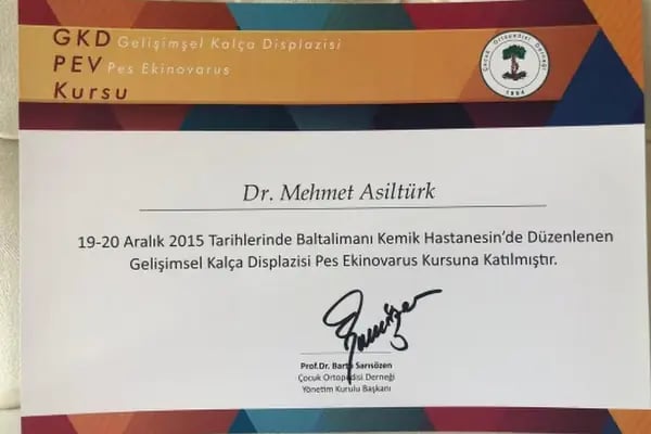 Op. Dr. Mehmet Asiltürk, Ortopedi Ve Travmatoloji - Resim 15