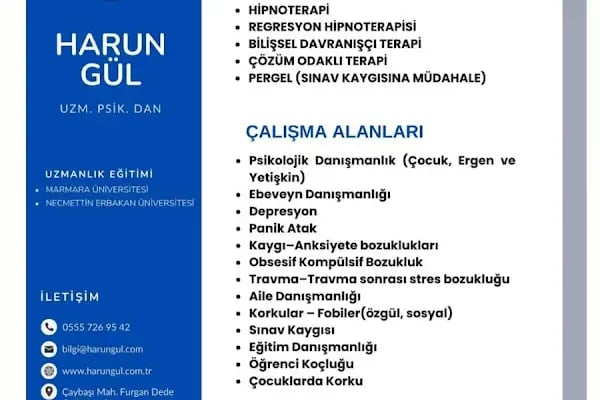 Konya Psikolog-Harun GÜL-EMDR Terapisi-Hipnoterapi - Resim 11