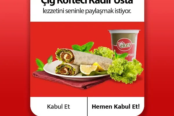 Meşhur Adıyaman Çiğ Köftecisi Kadir Usta Akşehir Şubesi - Resim 2