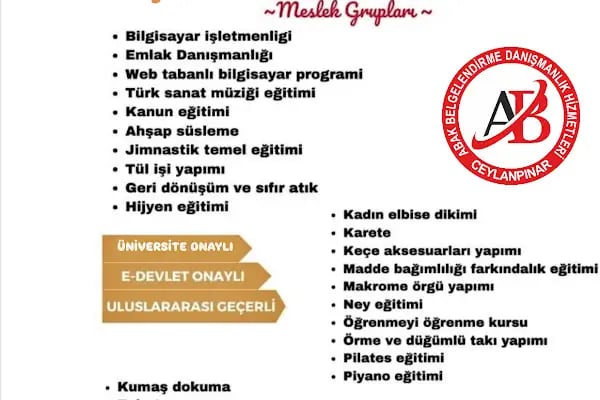 ABAK MESLEKİ BELGELENDİRME VE DANIŞMANLIK HİZMETLERİ - Resim 20